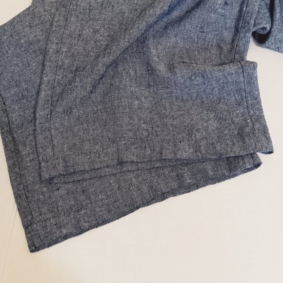 Old Navy Women's Chambray Blue High-Rise Linen Blend Wide Leg Pants Size XXL - Picture 8 of 13